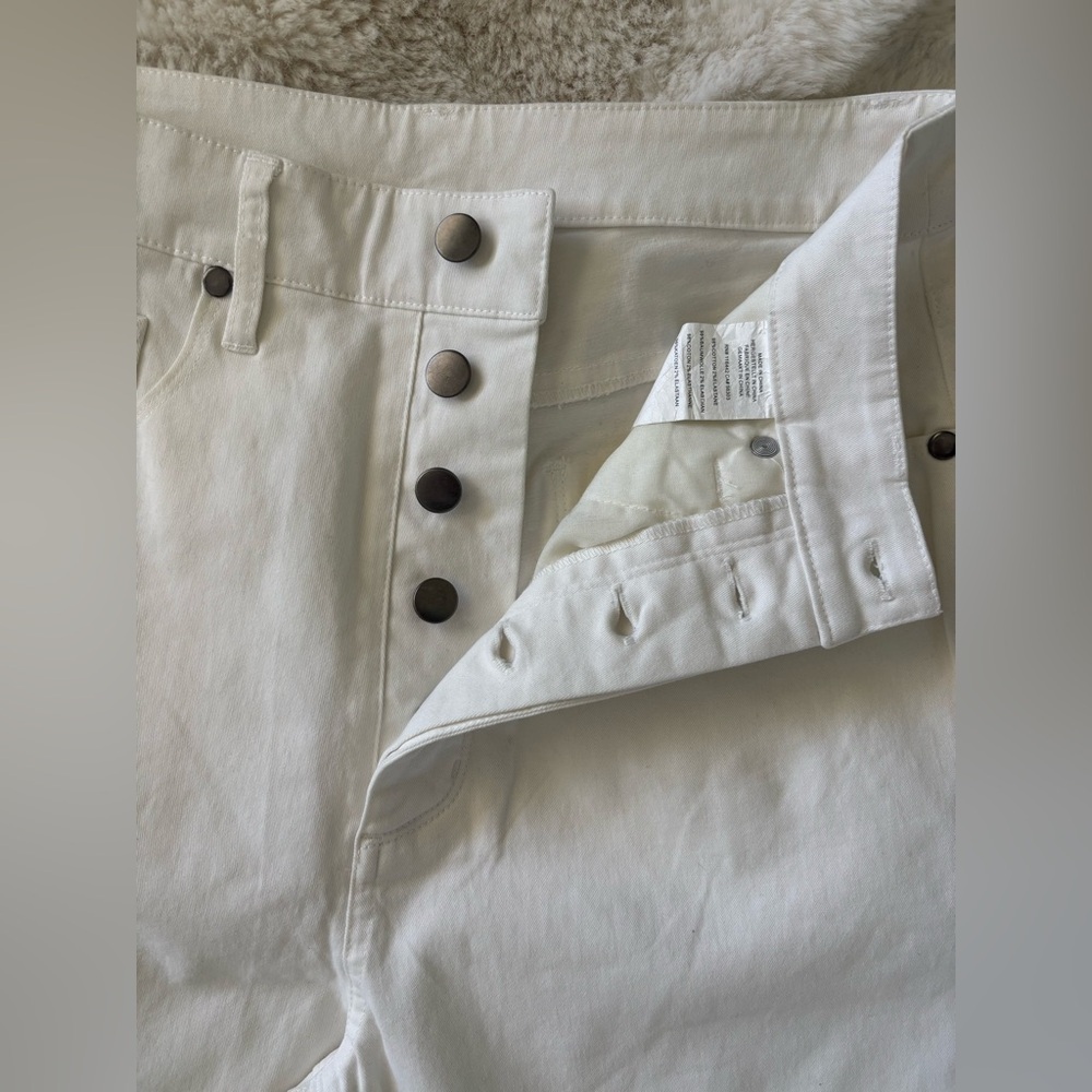 Coal White Denim Button Fly Jeans Size  3 - Picture 6 of 7